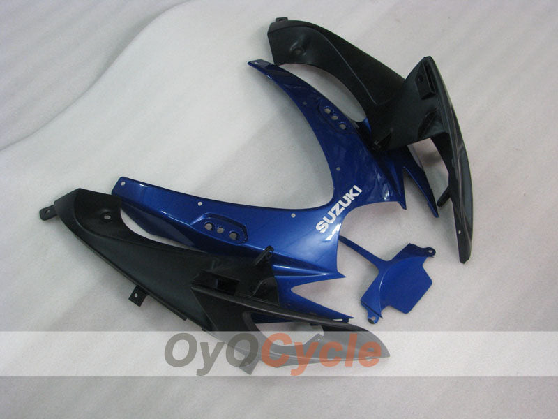 Kit de carenado por inyección para GSX R600 06-07 - Azul, Negro - Estilo de fábrica #OYO87905336
