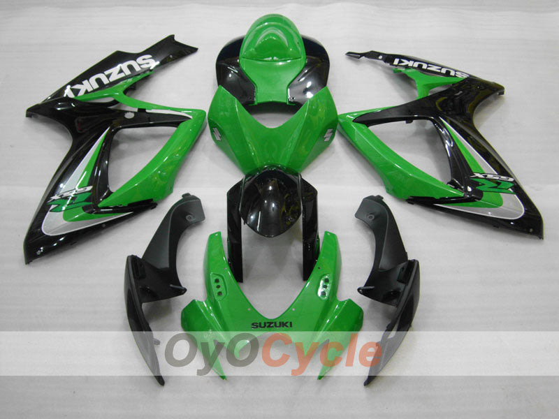 Carenado de inyección para GSX R750 06-07 - Verde, Negro - Estilo de Fábrica #OYO87905372