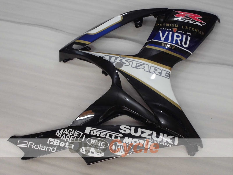 Carenado de inyección para GSX R600 06-07 - Blanco, Negro - MOTUL, VIRU #OYO87905338