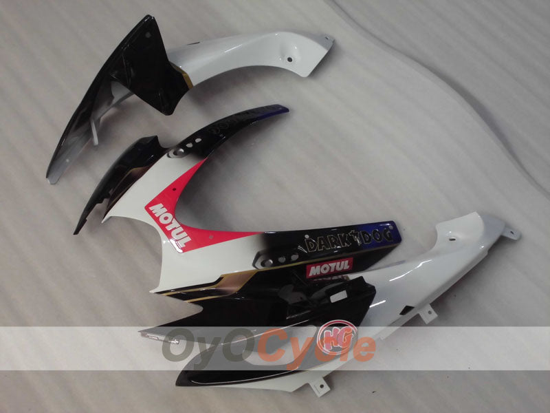 Carenado de inyección para GSX R600 06-07 - Blanco, Negro - MOTUL, VIRU #OYO87905338