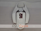 Carenado de inyección para GSX R600 06-07 - Blanco, Negro - MOTUL, VIRU #OYO87905338