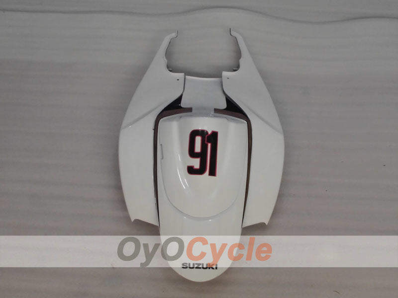 Carenado de inyección para GSX R600 06-07 - Blanco, Negro - MOTUL, VIRU #OYO87905338