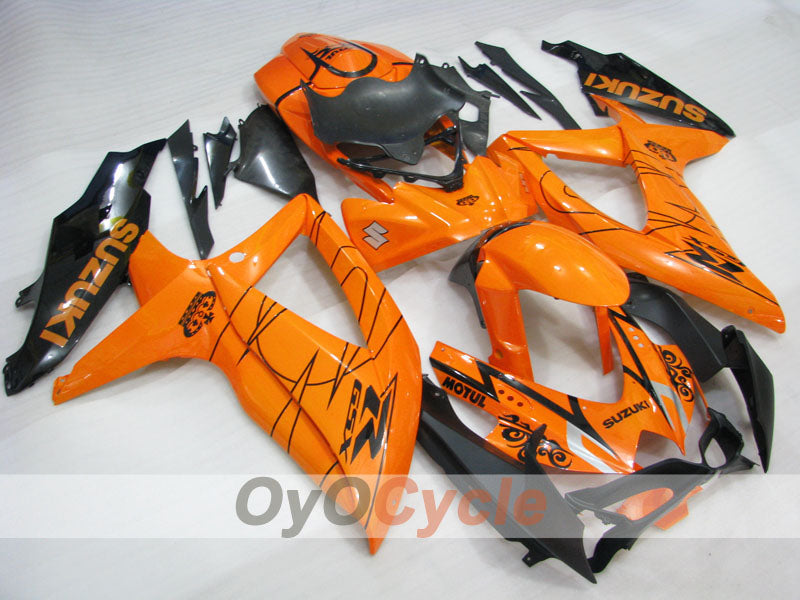 Kit de carenado por inyección para GSX R750 08-10 - Naranja, Negro - MOTUL #OYO87905419