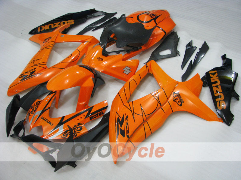 Kit de carenado por inyección para GSX R750 08-10 - Naranja, Negro - MOTUL #OYO87905419