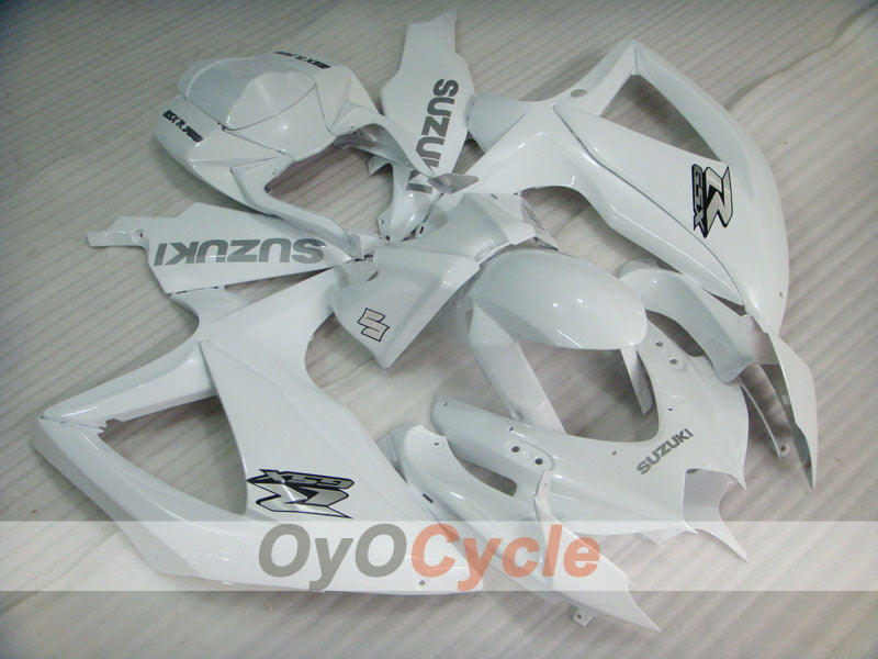 Kit de carenado por inyección para GSX R600 08-10 - Blanco - Estilo de fábrica #OYO87905377