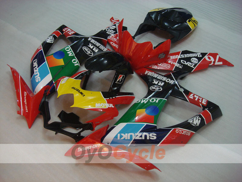 Kit de carenado por inyección para GSX R750 08-10 - Rojo, Negro - RK #OYO87905421 Imagen principal del producto