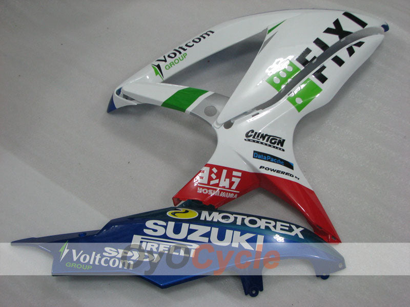 Kit de carenado por inyección para GSX R600 08-10 - Azul, blanco - FIXI #OYO87905379