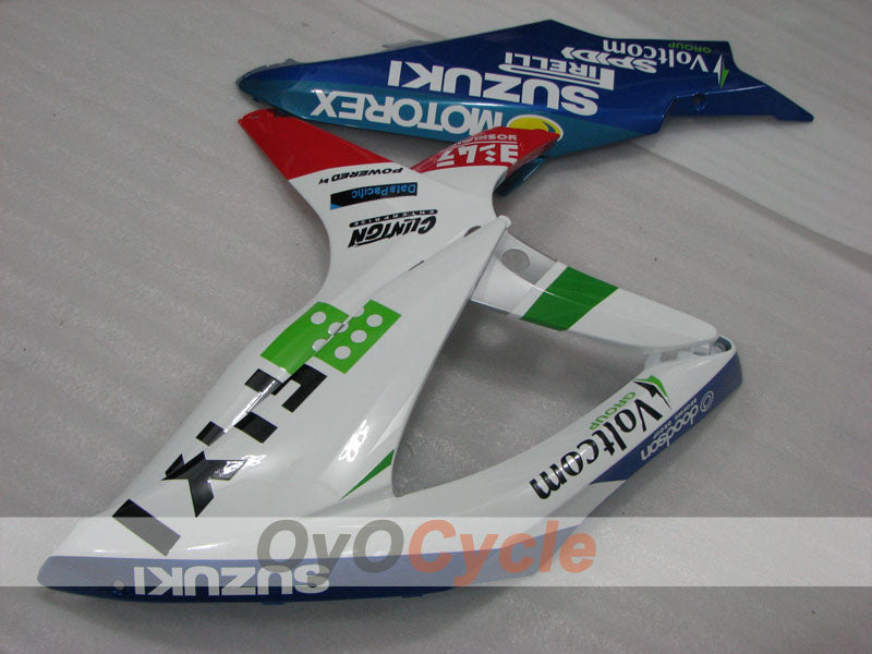 Kit de carenado por inyección para GSX R600 08-10 - Azul, blanco - FIXI #OYO87905379