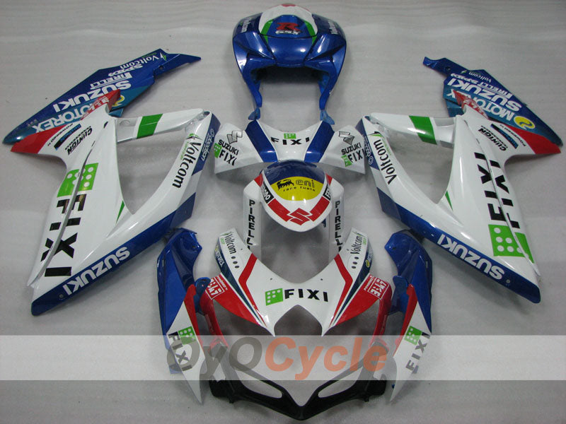 Kit de carenado por inyección para GSX R600 08-10 - Azul, blanco - FIXI #OYO87905379 Imagen secundaria del producto