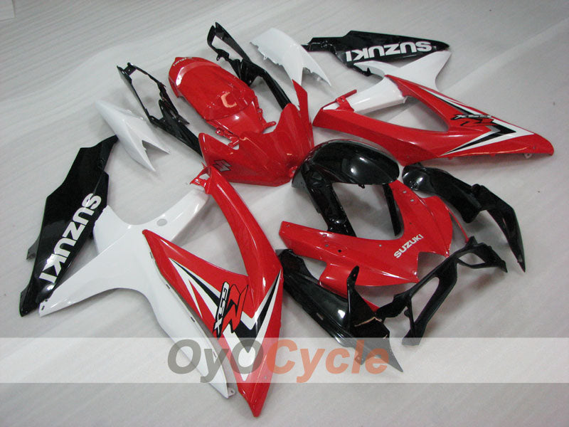 Kit de carenado por inyección para GSX R600 08-10 - Rojo, Blanco - Estilo de fábrica #OYO87905382 Imagen principal del producto