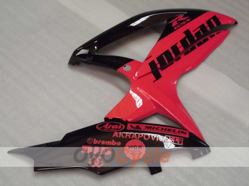 Kit de carenado por inyección para GSX R600 08-10 - Negro, Rosa - Jordan #OYO87905383