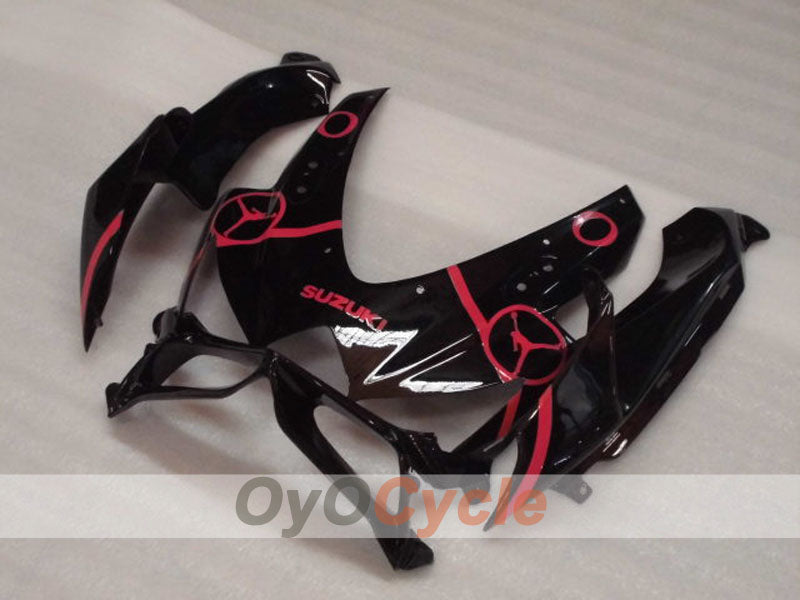 Kit de carenado por inyección para GSX R600 08-10 - Negro, Rosa - Jordan #OYO87905383