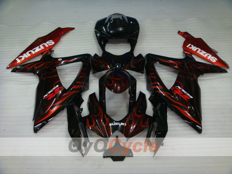 Kit de carenado por inyección para GSX R600 08-10 - Negro - Llama #OYO87905385 Imagen secundaria del producto