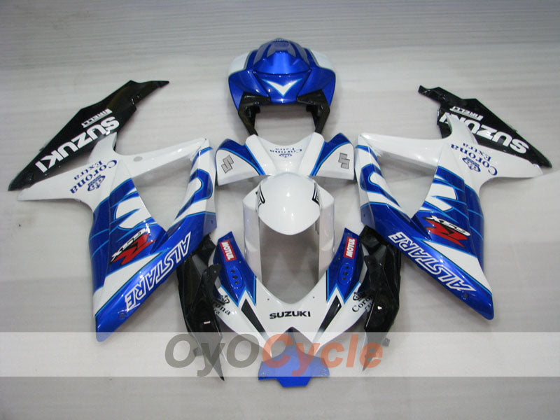 Kit de carenado por inyección para GSX R600 08-10 - Azul, Blanco - Corona #OYO87905386 Imagen secundaria del producto