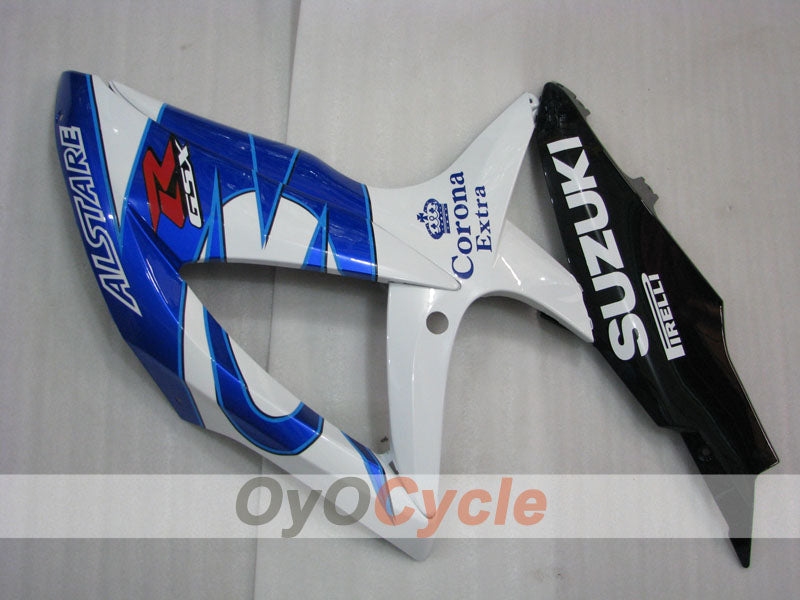 Kit de carenado por inyección para GSX R750 08-10 - Azul, Blanco - Corona #OYO87905429