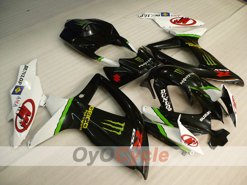 Kit de carenado por inyección para GSX R600 08-10 - Blanco, Negro - Monster #OYO87905388 Imagen principal del producto