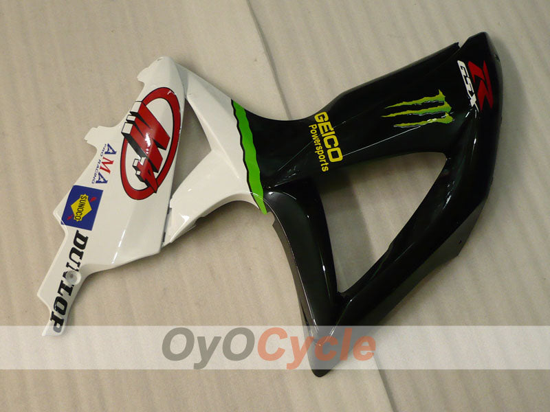 Kit de carenado por inyección para GSX R750 08-10 - Blanco, Negro - Monster #OYO87905431