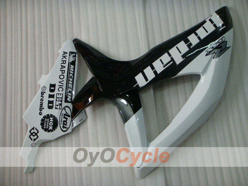 Kit de carenado por inyección para GSX R600 08-10 - Blanco, Negro - Jordan #OYO87905390