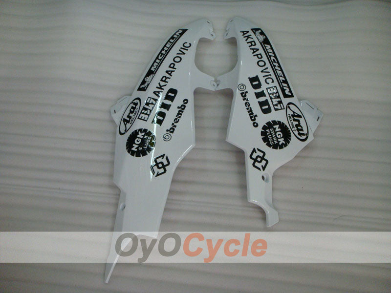 Kit de carenado por inyección para GSX R600 08-10 - Blanco, Negro - Jordan #OYO87905390