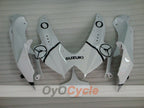 Kit de carenado por inyección para GSX R600 08-10 - Blanco, Negro - Jordan #OYO87905390