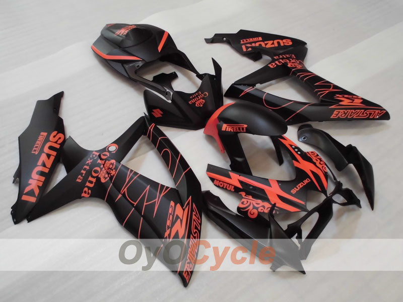 Kit de carenado por inyección para GSX R600 08-10 - Naranja, Negro, Mate - Corona #OYO87905391 Imagen secundaria del producto