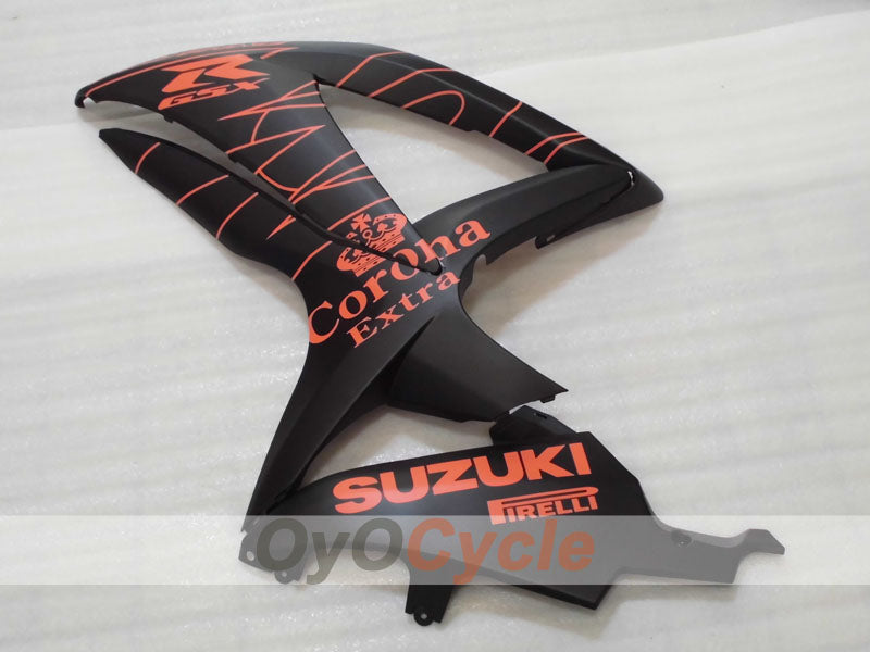 Kit de carenado por inyección para GSX R600 08-10 - Naranja, Negro, Mate - Corona #OYO87905391
