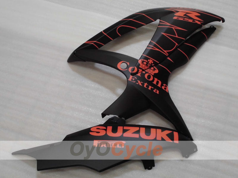 Kit de carenado por inyección para GSX R600 08-10 - Naranja, Negro, Mate - Corona #OYO87905391