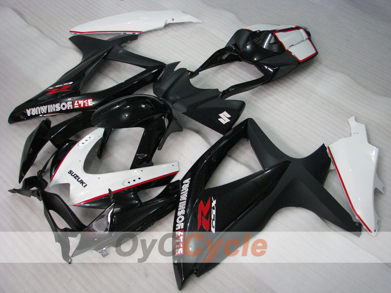 Kit de carenado por inyección para GSX R750 08-10 - Blanco, Negro - YOSHIMURA #OYO87905435