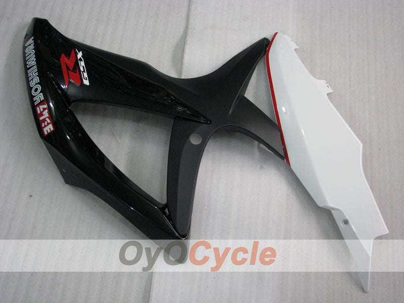Kit de carenado por inyección para GSX R600 08-10 - Blanco, Negro - YOSHIMURA #OYO87905392