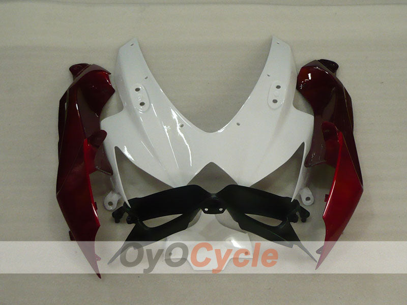 Kit de carenado de inyección para GSX R750 08-10 - Color rojo vino, blanco - Estilo de fábrica #OYO87905437