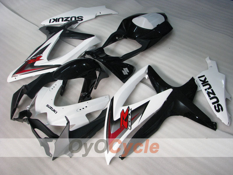 Kit de carenado por inyección para GSX R600 08-10 - Blanco, Negro - Estilo de fábrica #OYO87905394 Imagen principal del producto