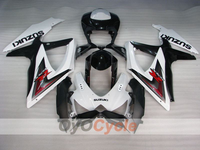 Kit de carenado por inyección para GSX R600 08-10 - Blanco, Negro - Estilo de fábrica #OYO87905394 Imagen secundaria del producto