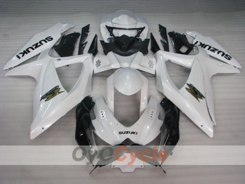 Kit de carenado por inyección para GSX R600 08-10 - Blanco, Negro - Estilo de fábrica #OYO87905397 Imagen secundaria del producto