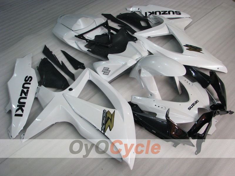 Kit de carenado por inyección para GSX R600 08-10 - Blanco, Negro - Estilo de fábrica #OYO87905397 Imagen principal del producto