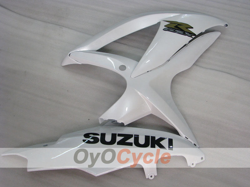 Kit de carenado por inyección para GSX R600 08-10 - Blanco, Negro - Estilo de fábrica #OYO87905397
