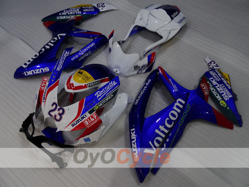 Kit de carenado por inyección para GSX R750 08-10 - Azul, Blanco - Voltcom #OYO87905443 Imagen principal del producto