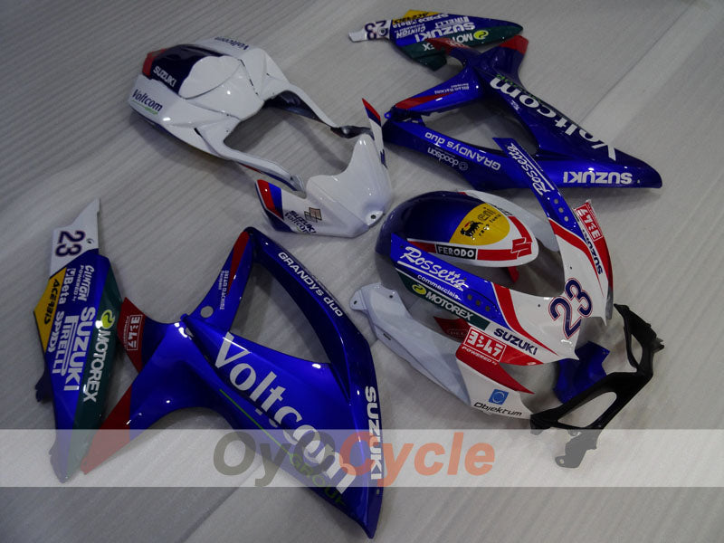 Kit de carenado por inyección para GSX R600 08-10 - Azul, Blanco - VIRU #OYO87905399 Imagen principal del producto