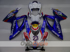 Kit de carenado por inyección para GSX R750 08-10 - Azul, Blanco - Voltcom #OYO87905443