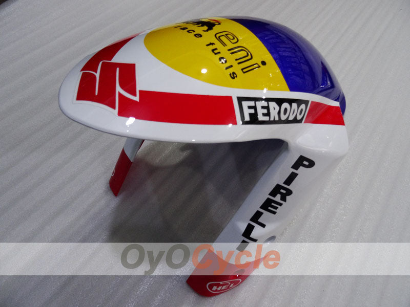Kit de carenado por inyección para GSX R750 08-10 - Azul, Blanco - Voltcom #OYO87905443