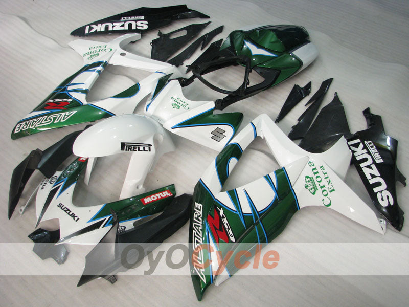 Kit de carenado de inyección para GSX R600 08-10 - Verde, Blanco - Corona #OYO87905401 Imagen secundaria del producto