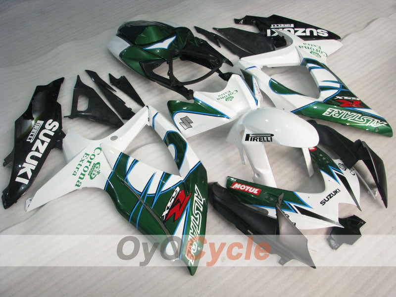 Kit de carenado por inyección para GSX R750 08-10 - Verde, Blanco - Corona #OYO87905445 Imagen principal del producto