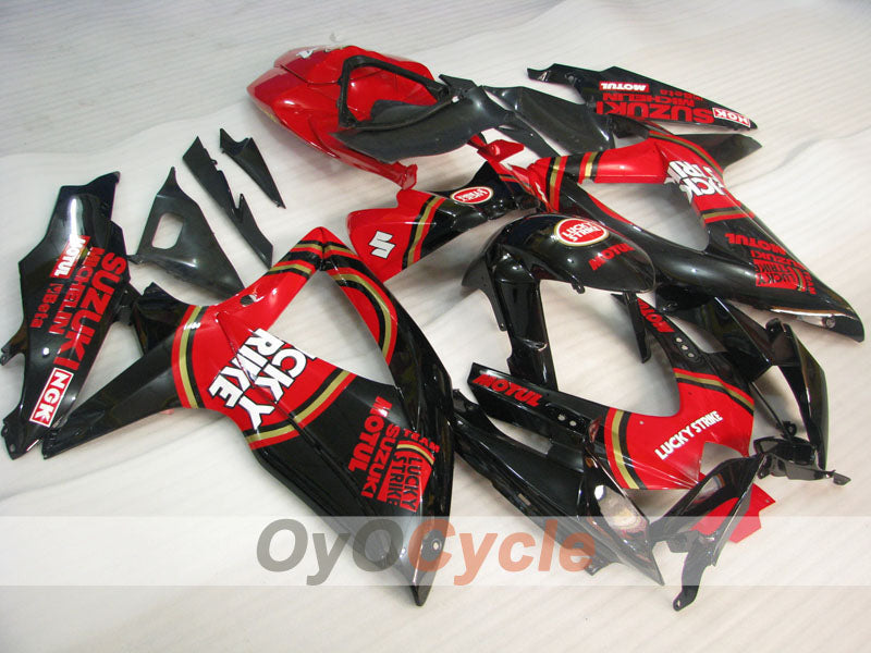Kit de carenado por inyección para GSX R600 08-10 - Rojo, Negro - Lucky Strike #OYO87905402 Imagen principal del producto