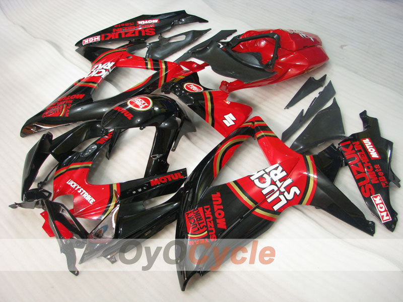 Kit de carenado de inyección para GSX R750 08-10 - Rojo, Negro - Lucky Strike #OYO87905446 Imagen secundaria del producto
