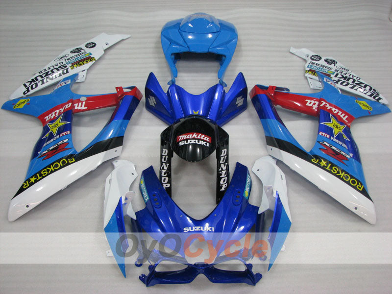 Kit de carenado por inyección para GSX R750 08-10 - Azul, Negro - Rockstar #OYO87905449 Imagen secundaria del producto