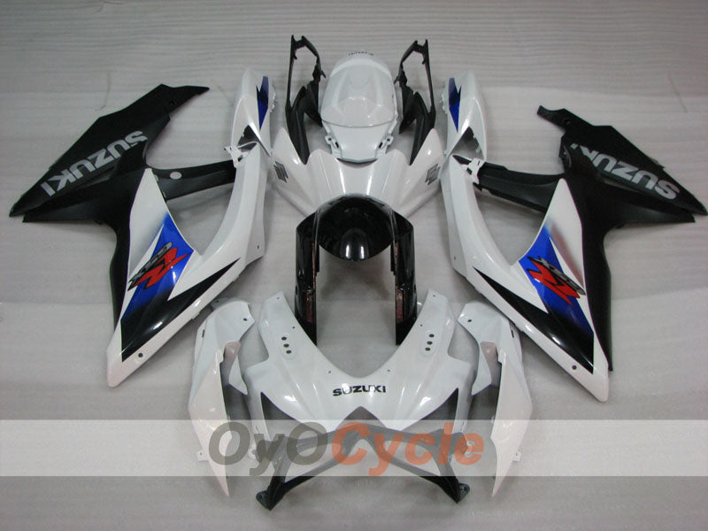 Kit de carenado por inyección para GSX R600 08-10 - Blanco, Negro - Estilo de fábrica #OYO87905406 Imagen principal del producto