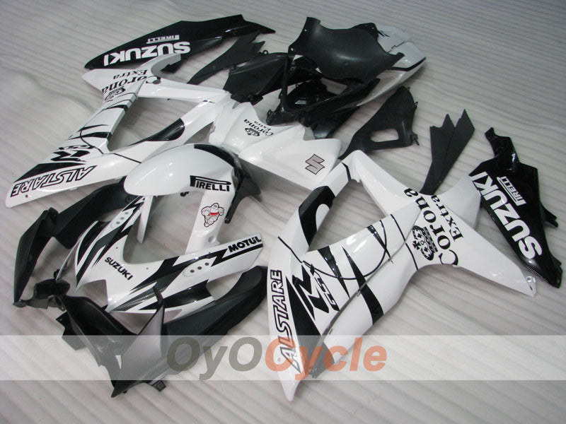 Kit de carenado de inyección para GSX R750 08-10 - Blanco, Negro - Corona #OYO87905455 Imagen secundaria del producto