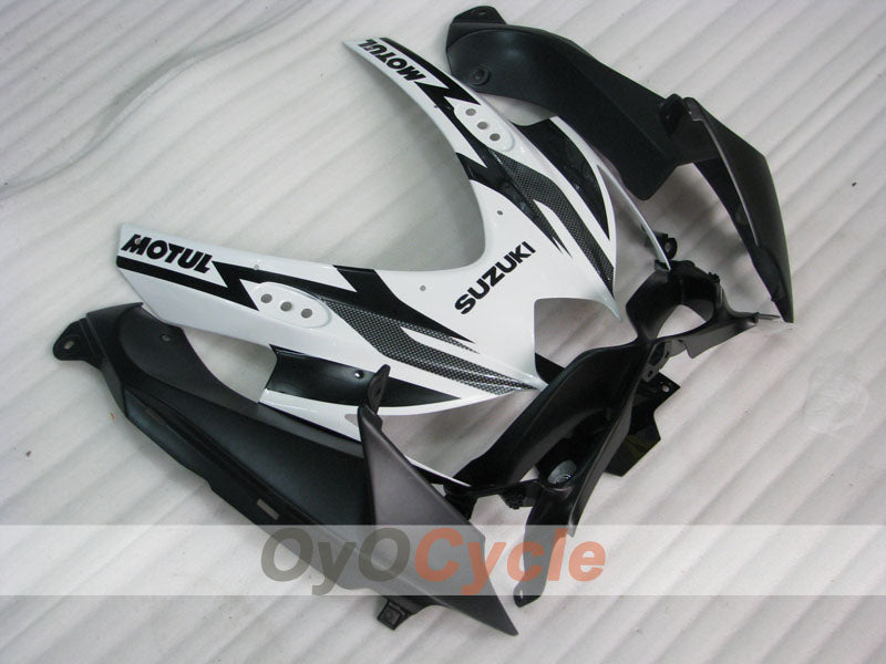 Kit de carenado por inyección para GSX R600 08-10 - Blanco, Negro - Corona #OYO87905411
