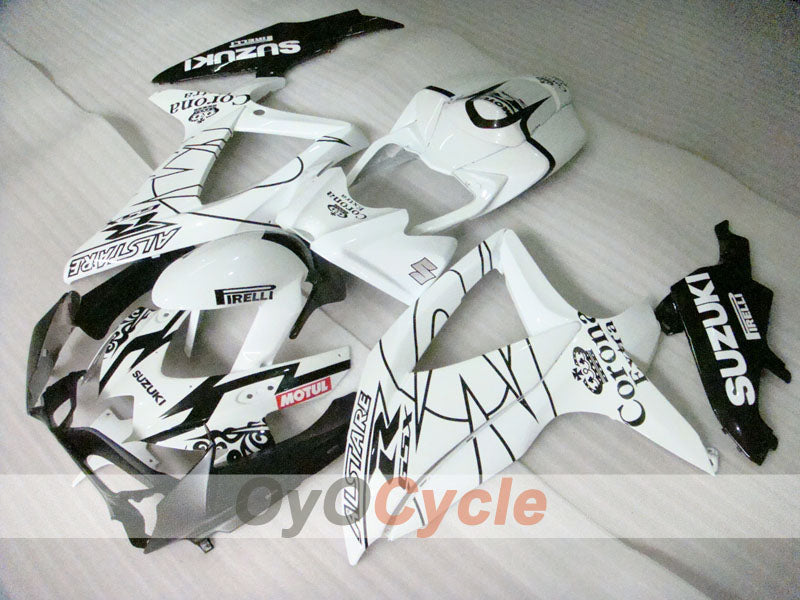Kit carenado inyectado para GSX R600 08-10 - Blanco, Negro - Corona #OYO87905412 Imagen secundaria del producto
