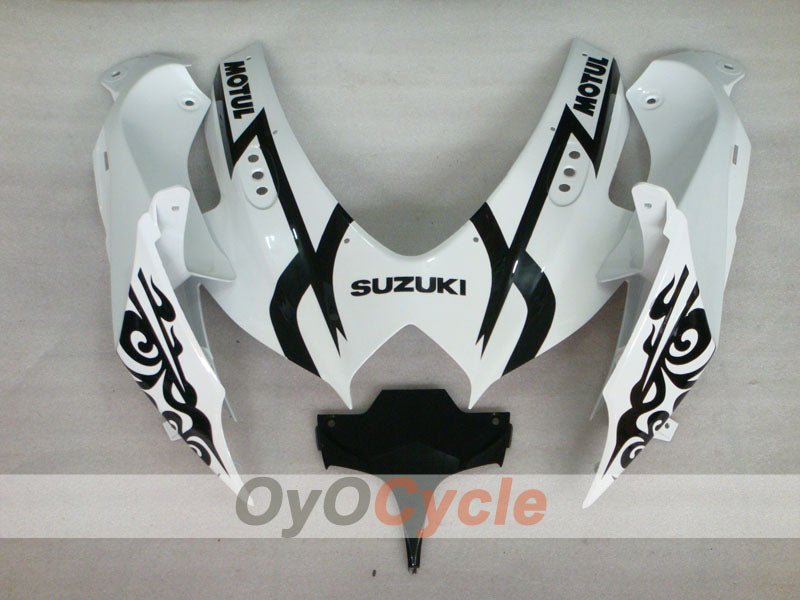 Carenado de inyección para GSX R600 08-10 - Blanco, Negro - Corona #OYO87905413