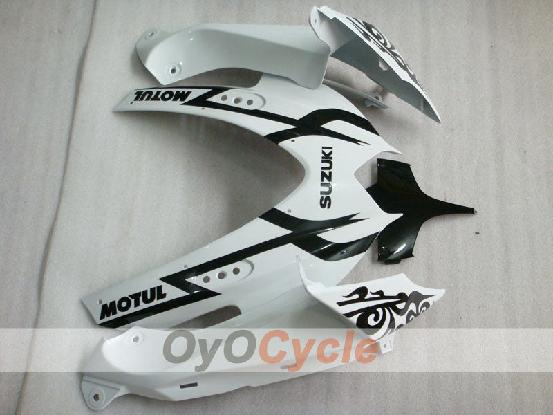 Carenado de inyección para GSX R600 08-10 - Blanco, Negro - Corona #OYO87905413